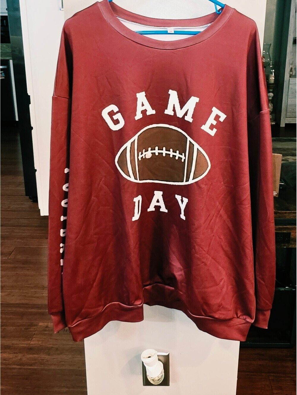 Burgundy Game Day Football Sweatshirt